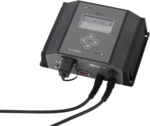 Scanmar QBC-X1 lader og konfigureringsenhet med kabler